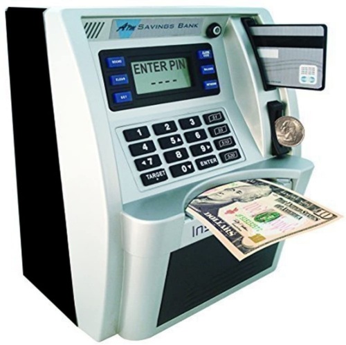 LB ATM Savings Bank Cash Coin Money Savings Machine, Personal ATM for Kids. Appears New - Lot 425