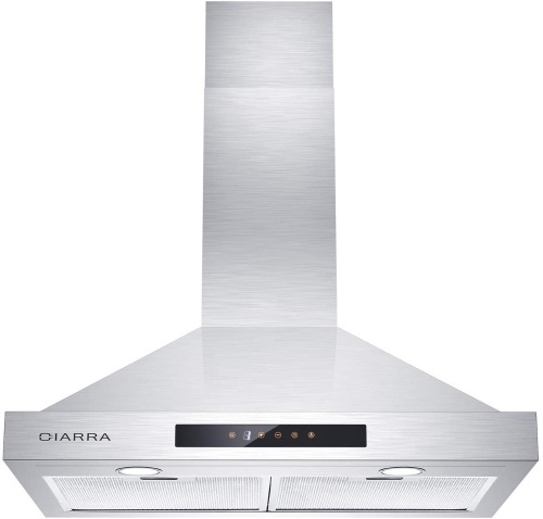 CIARRA CAS75308 30 inch Range Hood, 450 CFM Stainless Steel Vent Hood with 3 Speed Exhausted Fan, Touch Control Wall Mounted. Appears New - Lot 430