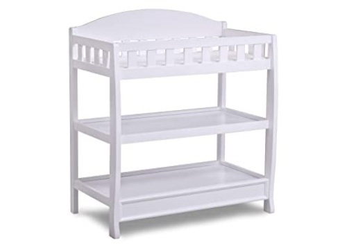 Delta Children Infant Changing Table with Pad, White - Appears New  - Lot 484