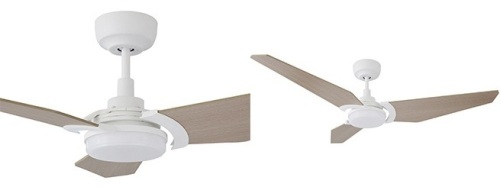 Carro Trailblazer 52" Smart Ceiling Fan with Remote Control, White/Wood Pattern - New/Unopened - Lot 485