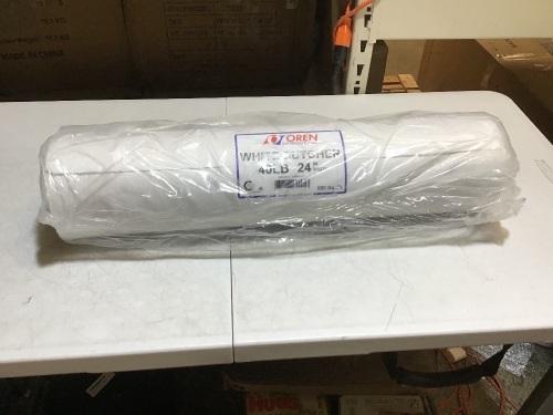 Oren International 40# White Butcher Paper, 24" Width, 800 Sq Ft - New - Lot 497