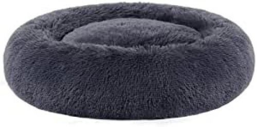 FEANDREA Dog Bed, Cat Bed, Soft Plush Surface, Donut-Shaped Dog Sofa with Removable Inner Cushion, Washable - Appears New  - Lot 509