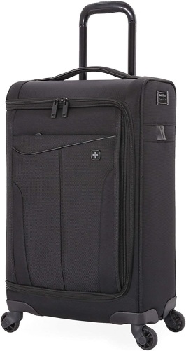 SwissGear Getaway Carry-on Spinner Suitcase with USB Port, Garment Bag - Appears New  - Lot 513