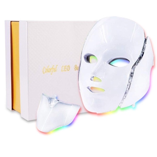 Pretty Beauty Photon Skin Rejuvenation Face & Neck Mask - Appears New, Tested - Lot 518