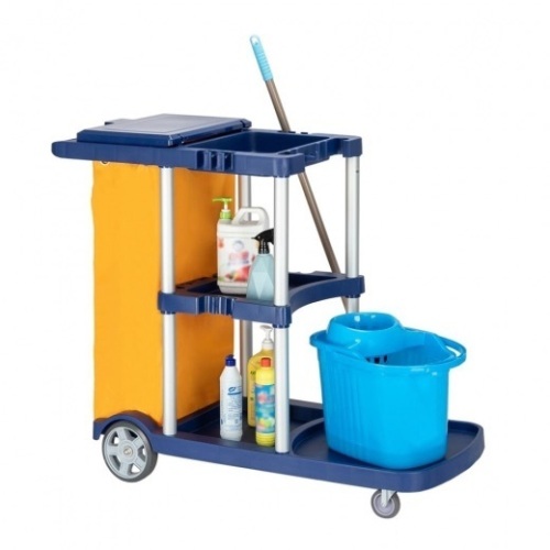 Tuffiom Multifunctional Janitorial Cleaning Cart - E-Comm Return, Appears New  - Lot 520