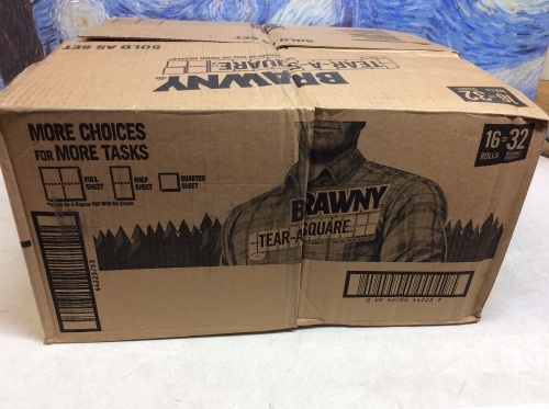 Brawny Tear-A-Square Paper Towels, 16 Rolls - New - Lot 634