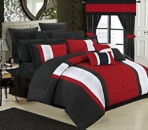 Chic Home Danielle 24 Piece Complete Comforter Set, King Size - E-Comm Return, Appears New  - Lot 636
