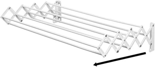 mDesign Metal Accordian Wall Mount Clothing Drying Rack - Appears New - Lot 698