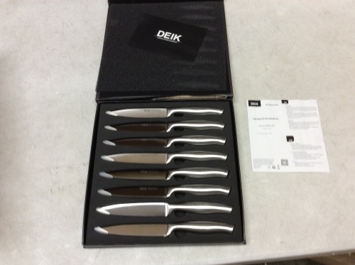 Deik Premium 8-Piece Kitchen Knife Set, Stainless Steel - Appears New  - Lot 724