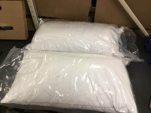 Lot of (2) Goose Feather and Down Pillows, 20" x 36" - E-Comm Return, Appear New - Lot 803