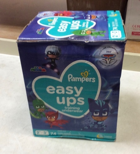 Pampers Easy Ups PJ Masks Training Underwear, 2T-3T, 74 Pack - New - Lot 845