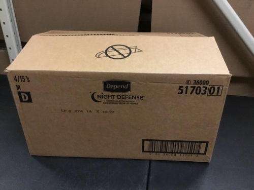 Depend Night Defense Incontinence Overnight Underwear for Women, Medium - New - Lot 865