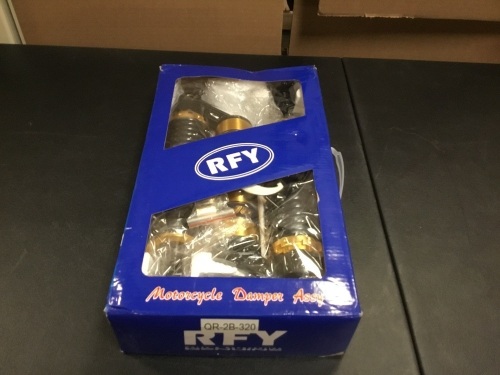 RFY QR-2B-320 Universal Motorcycle Air Shock Absorber Rear Suspension Spring - E-Comm Return, Appears New - Lot 868