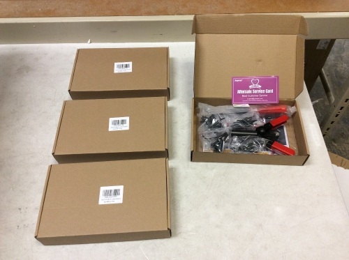 Lot of (4) Swpeet Poly Rivet Gun Set with Rivet Removal Tool & 40 Sample Rivets - New - Lot 871