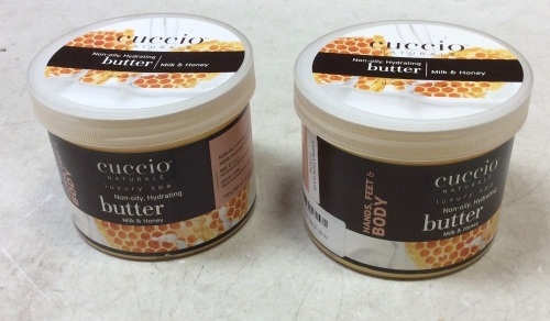 Lot of (2) Cuccio Naturale Milk & Honey Butter Blend Hydrating Treatment - Apepar New - Lot 881