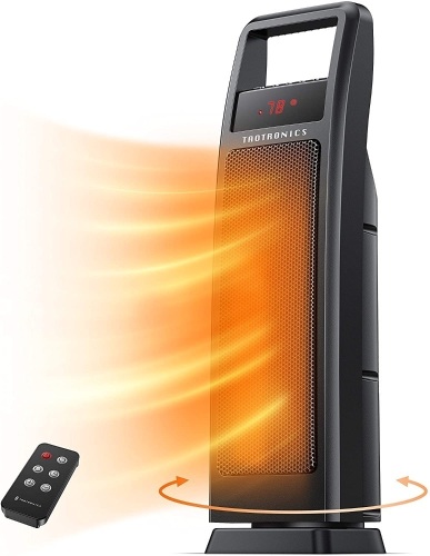 TaoTronics Dual PTC 1500W Portable Oscillating Electric Heater - Appears New, Tested/Works - Lot 900