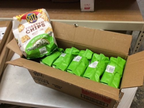 Case of (6) Family Size Ritz Toasted Chips, Sour Cream & Onion, 11.4 oz Bags - New - Lot 912