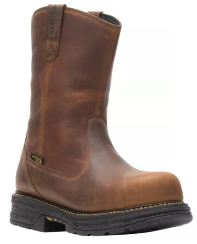 Wolverine Hellcat Wellington Waterproof Work Boots for Men - Brown/Tobacco - 9M, Appear New - Lot 1079