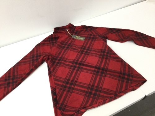 New plaid fleece sweater/ pullover,APEARS NEW - Lot 28
