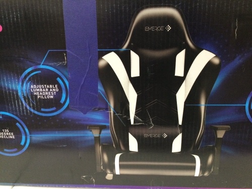Vartan Bonded Leather Gaming Chair,New - Lot 74