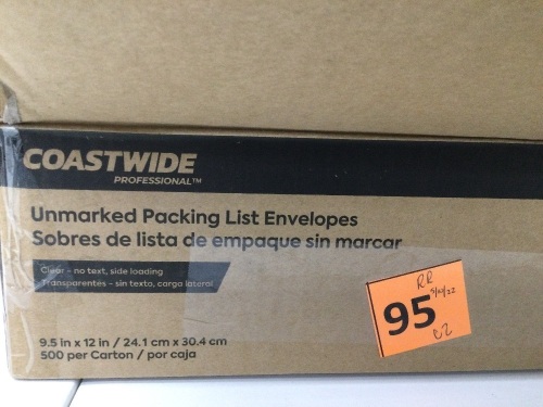 UNMARKED PACKING LIST ENVELOPES,NEW - Lot 95