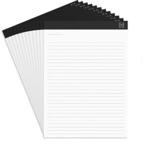 Wide Ruled White 50 Sheets/Pads  8.5x11.75,Appears New - Lot 103