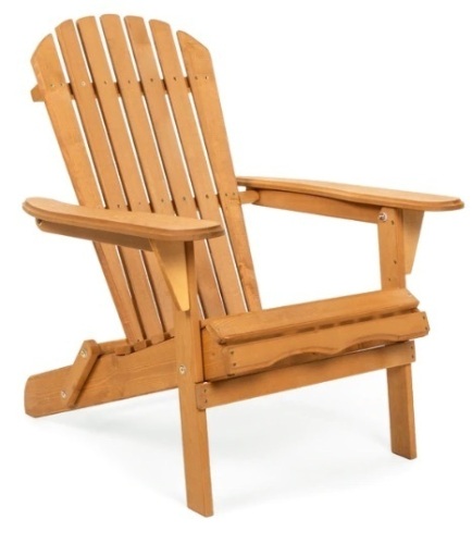 Folding Wooden Adirondack Chair Accent Furniture,New - Lot 136