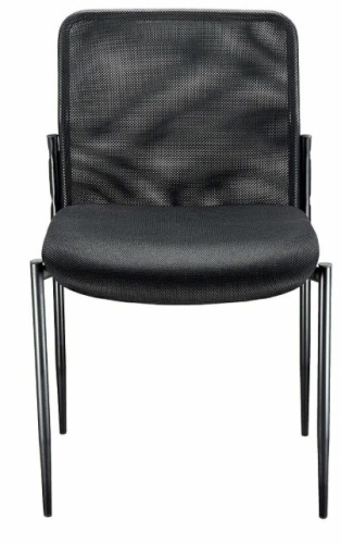 Staples Roaken Mesh Guest Chair without Arms Black ,APPEARS NEW - Lot 163