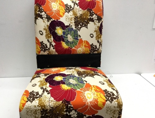 Best Choice Products Modern Contemporary Upholstered Armless Accent Chair - Floral/Multicolor,E-Commerce Return - Lot 238