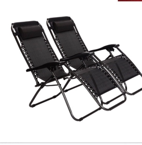 Adjustable Zero Gravity Lounge Chair Recliners for Patio,New - Lot 260