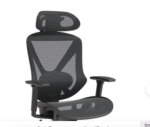 Dexley Mesh Task Chair, Black,APPEARS NEW  - Lot 293