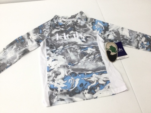 UK Men's Icon X Camo Long Sleeve Performance Fishing Shirt,NEW - Lot 418