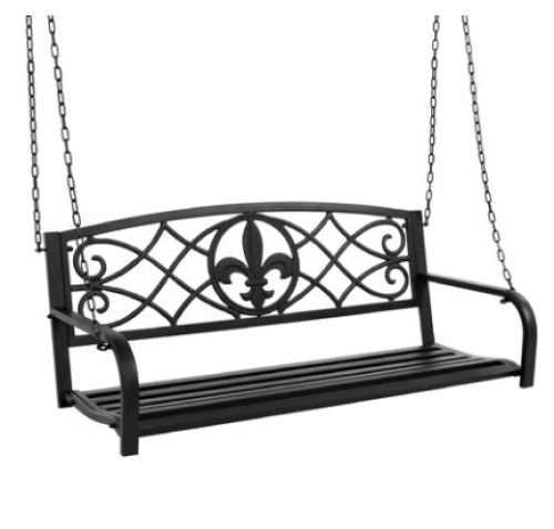 2-Person Outdoor Mentel Hanging w/ Fleur de-Lis Accent,ApearsNew - Lot 435