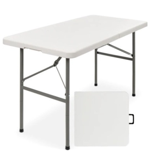 Portable Folding Plastic Dining Table,Apear New - Lot 479