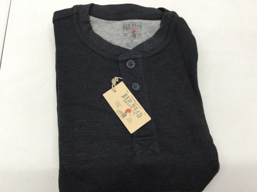 RedHead Thermal Henley Long-Sleeve Shirt for Men,NEW - Lot 526