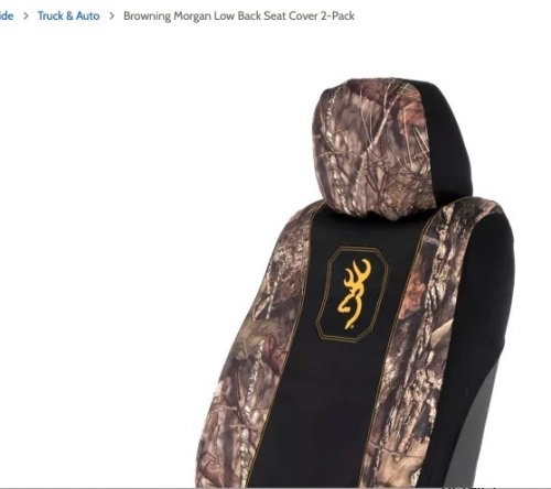 Browning Morgan Low Back Seat Cover 2-Pack,Apears New - Lot 573