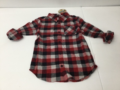 Outdoor Kids Flannel Long-Sleeve Button-Down Shirt for Toddlers or Boys, New - Lot 642
