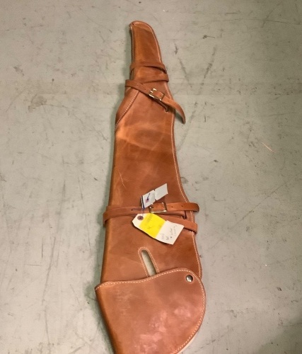 Large Rifle Scabbard, Fleece Lined, Used, Leather Creased, Ecommerce Return - Lot 111
