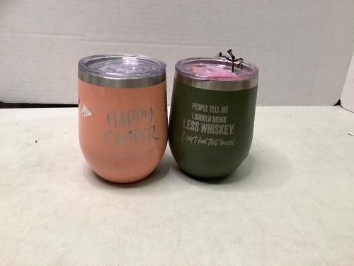 Lot of (2) Insulated Wine Cups, Appears New - Lot 142