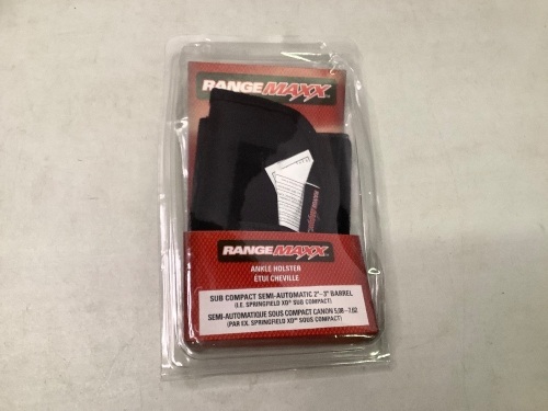 Range Maxx Ankle Holster Sub Compact Semi-Automatic 2"-3" Barrel, Ecommerce Return - Lot 173