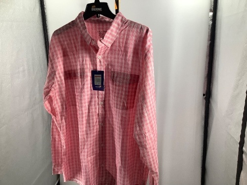 HUK Tide Point Woven Fish Plaid Long Sleeve Shirt, XL, Appears New - Lot 239