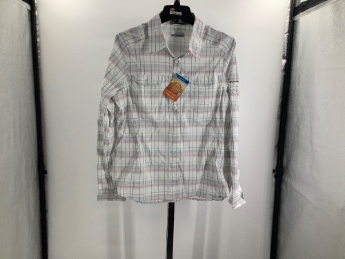 Columbia Women's Silver Ridge Lite Plaid Long Sleeve Shirt, Large, Appears New - Lot 252