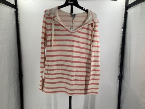 Natural Reflections Striped Hoodie, Large, Appears New - Lot 296
