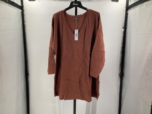 Natural Reflections Waffle Vneck, 2X, Appears New - Lot 297