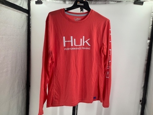 HUK Long Sleeve Shirt, XL, Appears New - Lot 320