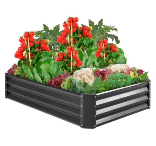 Outdoor Metal Raised Garden Bed for Vegetables, Flowers, Herbs, Appears New - Lot 409