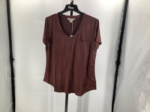 Bob Timberlake Faux Suede Tee, Women's Large, Appears New - Lot 492