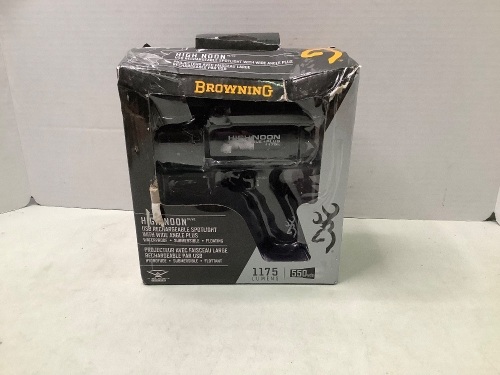 Browning HighNoon USB Rechargeable Spotlight, Powers Up, Ecommerce Return - Lot 506