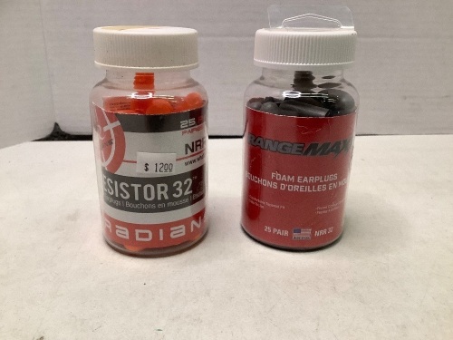 Lot of (2) Foam Earplugs, Appears New - Lot 710