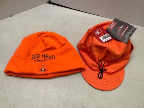 Lot of (2) Orange Hats, Ecommerce Return - Lot 780